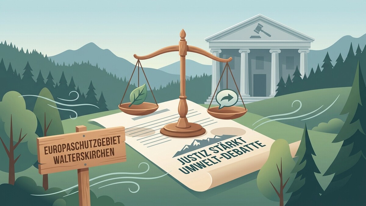 Gerichtshammer bricht Barriere, Naturschutzgebiet Walterskirchen, Waage, Gericht