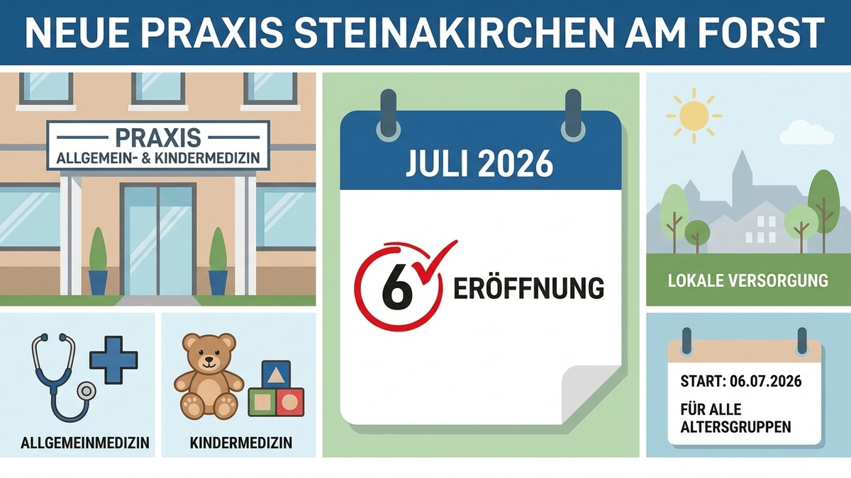Neue Praxis Steinakirchen am Forst Eröffnung am 6. Juli 2026 für alle Altersgruppen