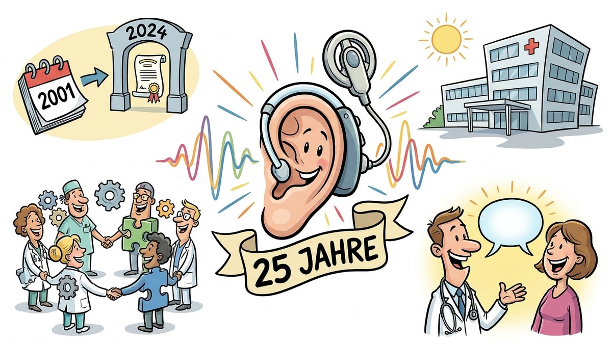 Hörgerät feiert 25 Jahre mit Ärzten und Krankenhaus in Österreich