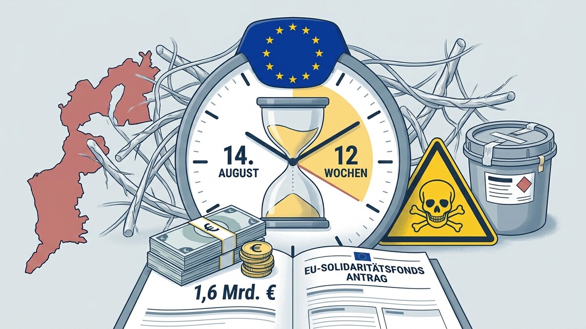 EU-Solidaritätsfonds-Antrag: 1,6 Mrd. € und 12 Wochen Frist vor EU-Uhr