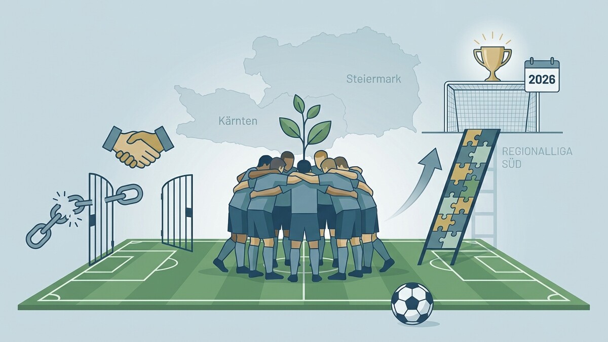 Fußballteam in Kärnten und Steiermark im Kreis, Aufstieg zur Regionalliga Süd 2026