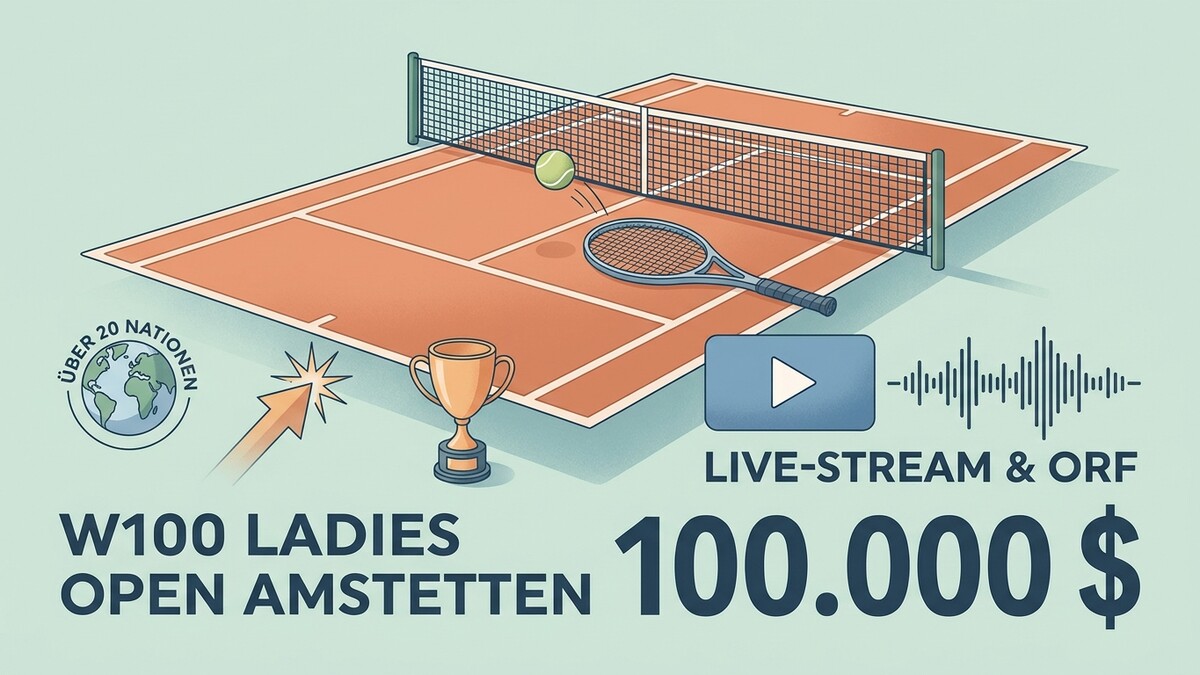 Tennis-Turnier W100 Ladies Open Amstetten mit Pokal und über 20 Nationen