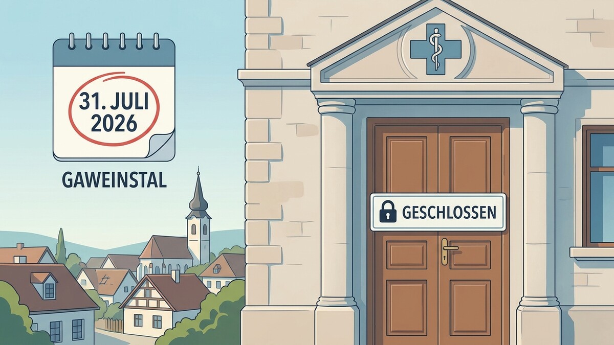Gawinstal: Kalenderblatt mit 31. Juli 2026 und geschlossener Arztpraxis in Österreich