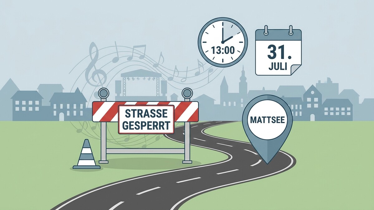 Straßensperre in Mattsee am 31. Juli ab 13:00 Uhr wegen Veranstaltung