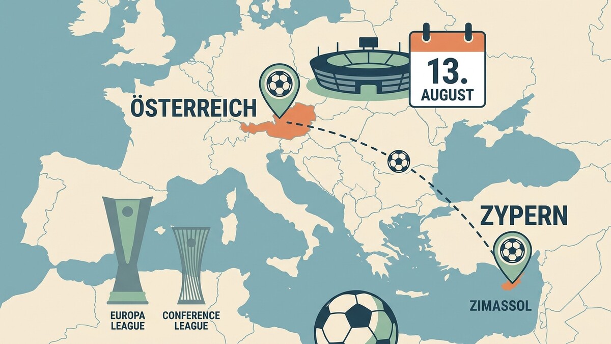 Fußball-Europareise: Österreich, Zypern, Limassol, Europa League, Conference League 13. August