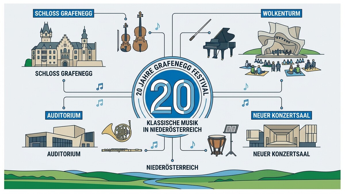 Grafenegg Festival: Schloss, Wolkenturm, Auditorium und Neuer Konzertsaal in NÖ