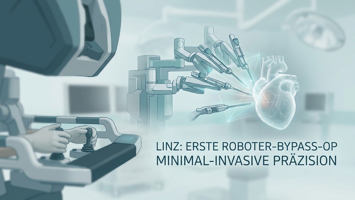 Linz: Roboter-Bypass-OP mit minimal-invasiver Präzision am Herzen
