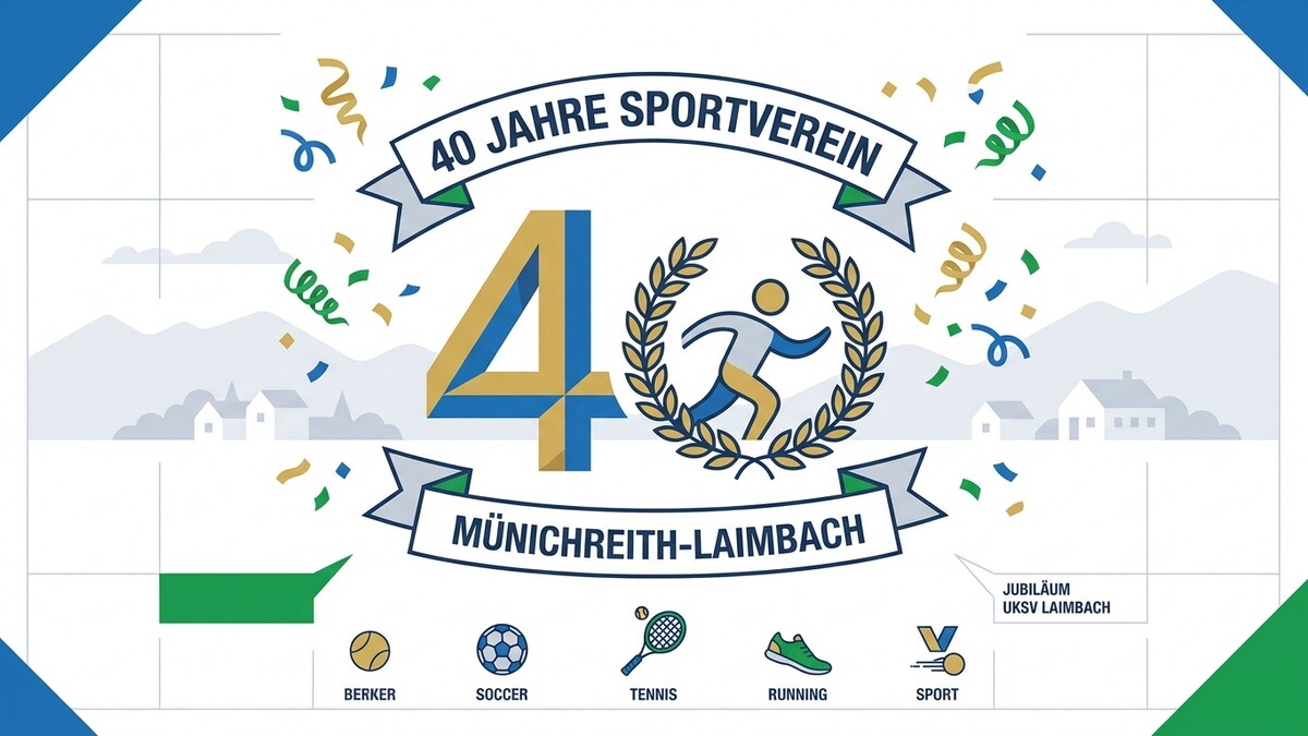 40 Jahre Sportverein Münichreith-Laimbach Jubiläum mit Sportmotiven
