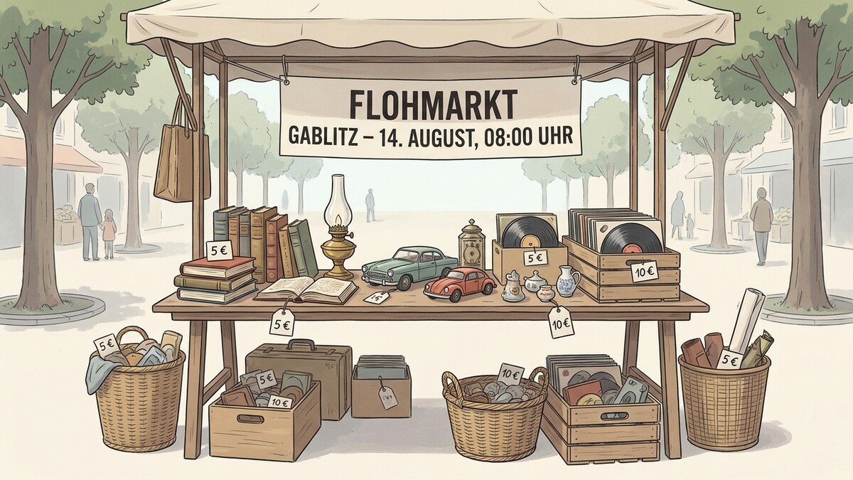 Flohmarkt Gablitz am 14. August mit Büchern, Schallplatten und Spielzeugautos