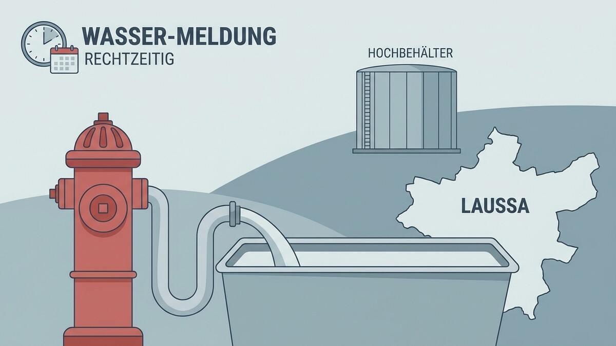 Wasser-Meldung: Hydrant speist Hochbehälter in Laussa, Oberösterreich