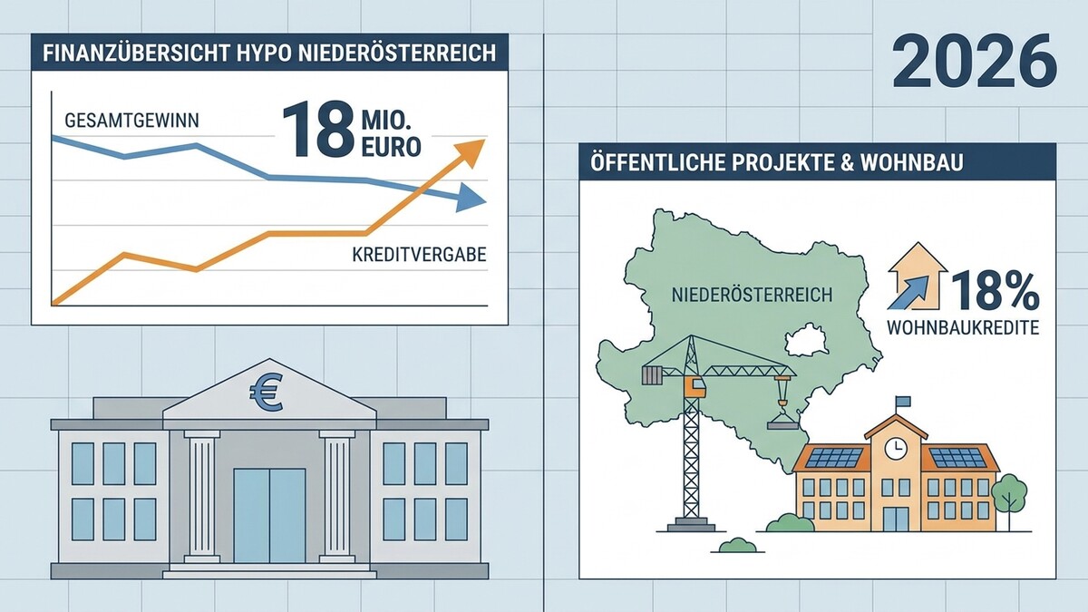 Finanzübersicht Hypo Niederösterreich: Gewinn und Kreditvergabe im Vergleich, 2026