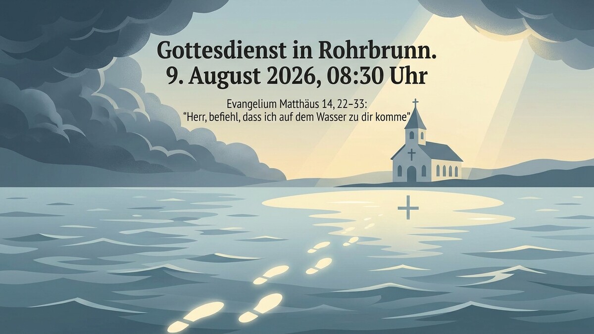 Gottesdienst in Rohrbruhn: Spuren im Wasser führen zu Kirche