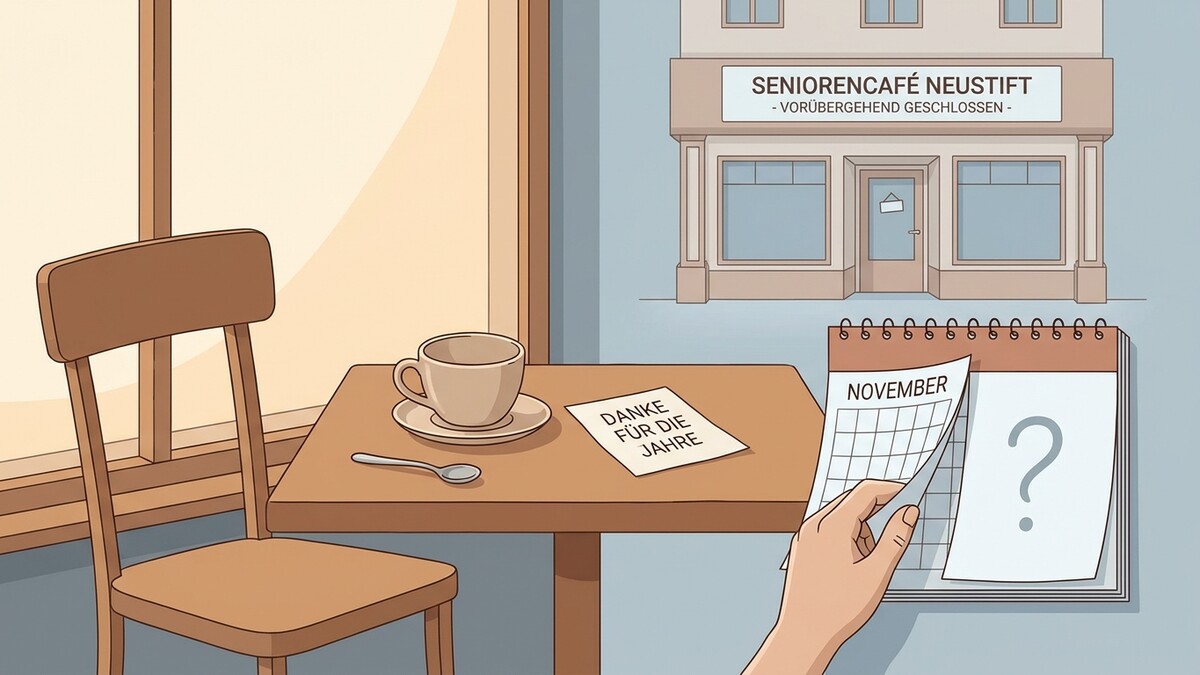 Seniorencafé Neustift vorübergehend geschlossen, Kalenderblatt November mit Fragezeichen