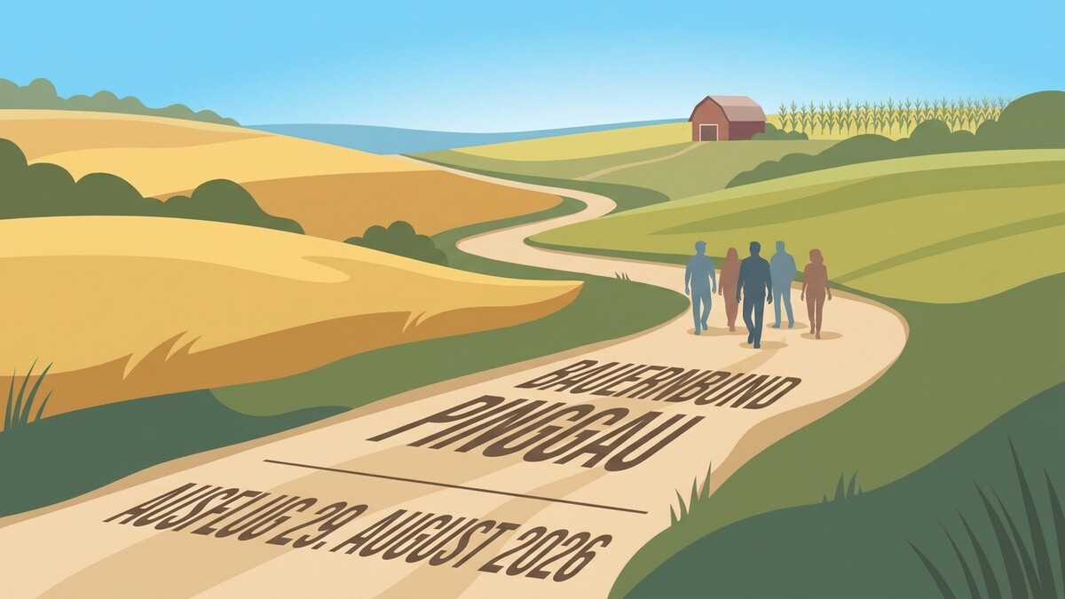 Bauernbund Pinggau Ausflug 29. August 2026 auf einem Feldweg