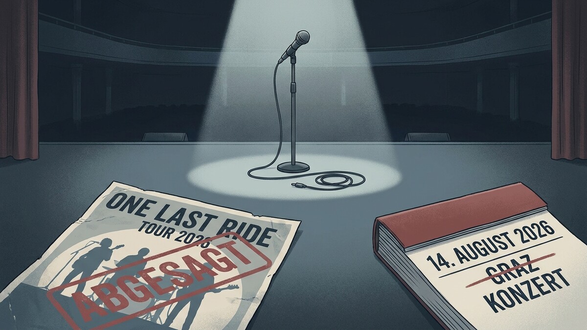 Konzertabsage: "One Last Ride" Tour 2026 und Kalendereintrag für Graz sind durchgestrichen