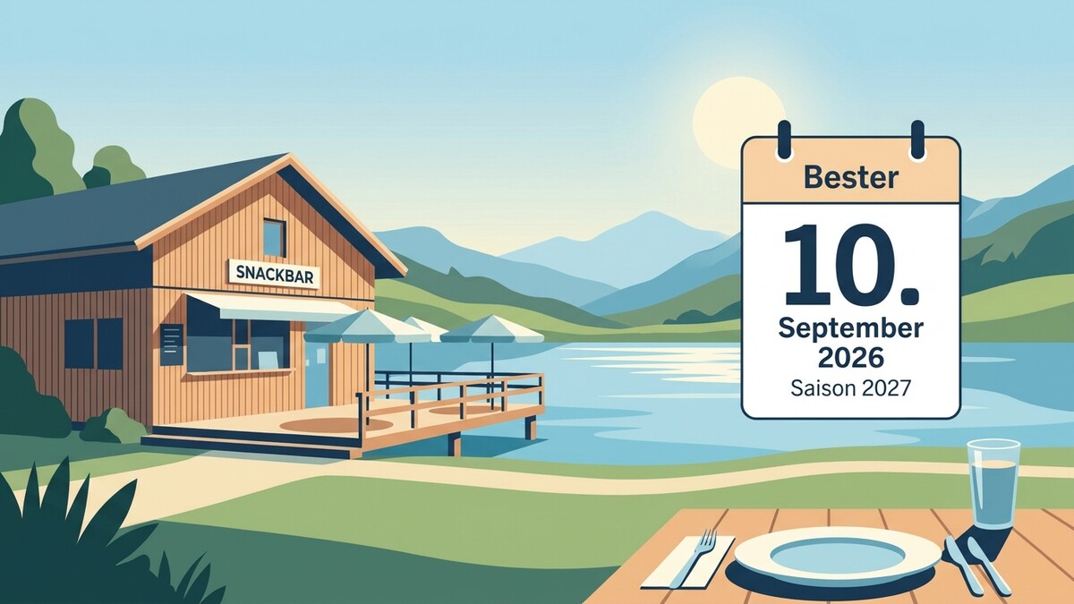 Snackbar am See mit Kalender 10. September 2026 Saison 2027
