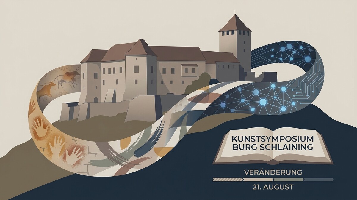 Kunstsymposium Burg Schlaining: Höhlenmalerei, Burg und digitale Vernetzung symbolisieren Wandel