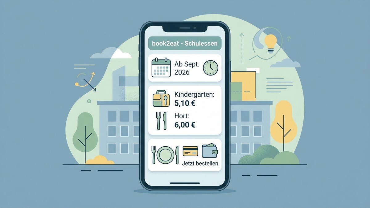book2eat Schulessen App zeigt Preise für Kindergarten und Hort mit Bestellmöglichkeit