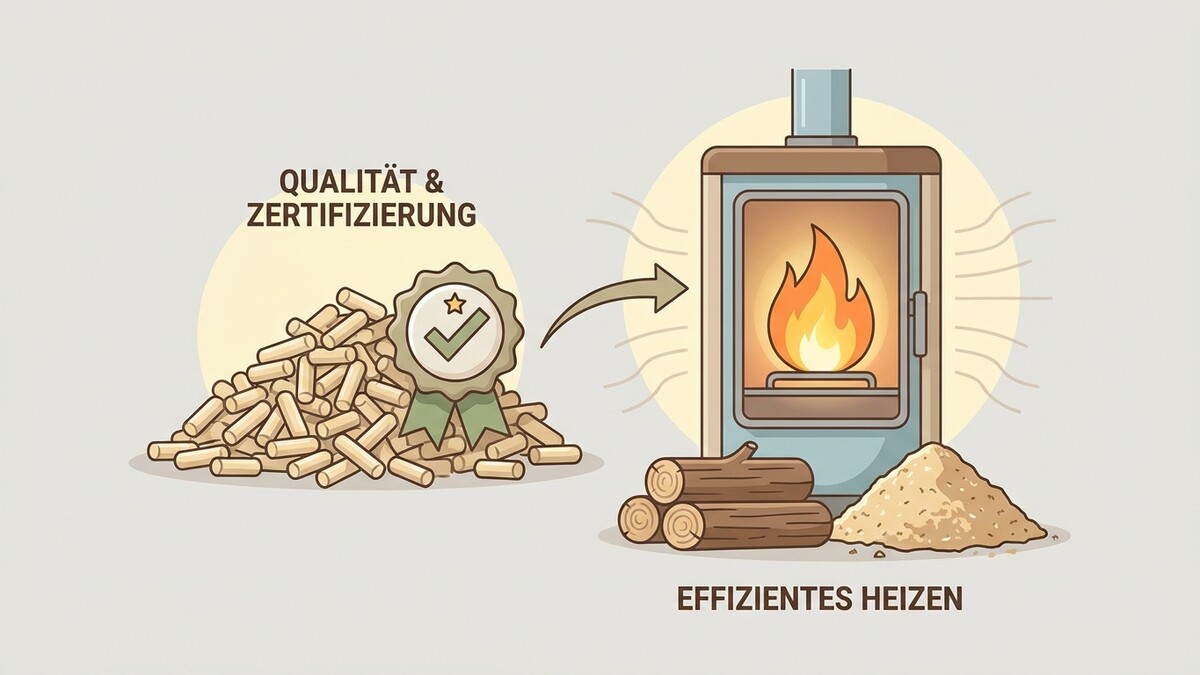 Qualität & Zertifizierung von Pellets für effizientes Heizen mit Holzofen