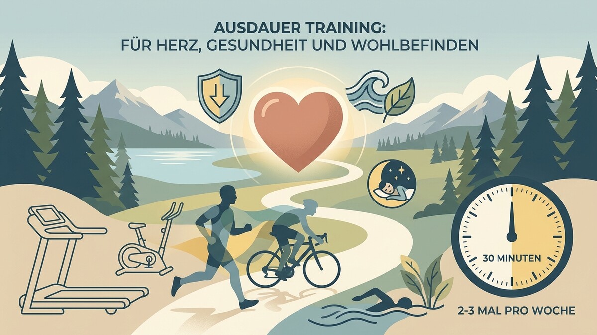 Ausdauertraining: Herz, Gesundheit und Wohlbefinden mit Sport und Erholung in der Natur