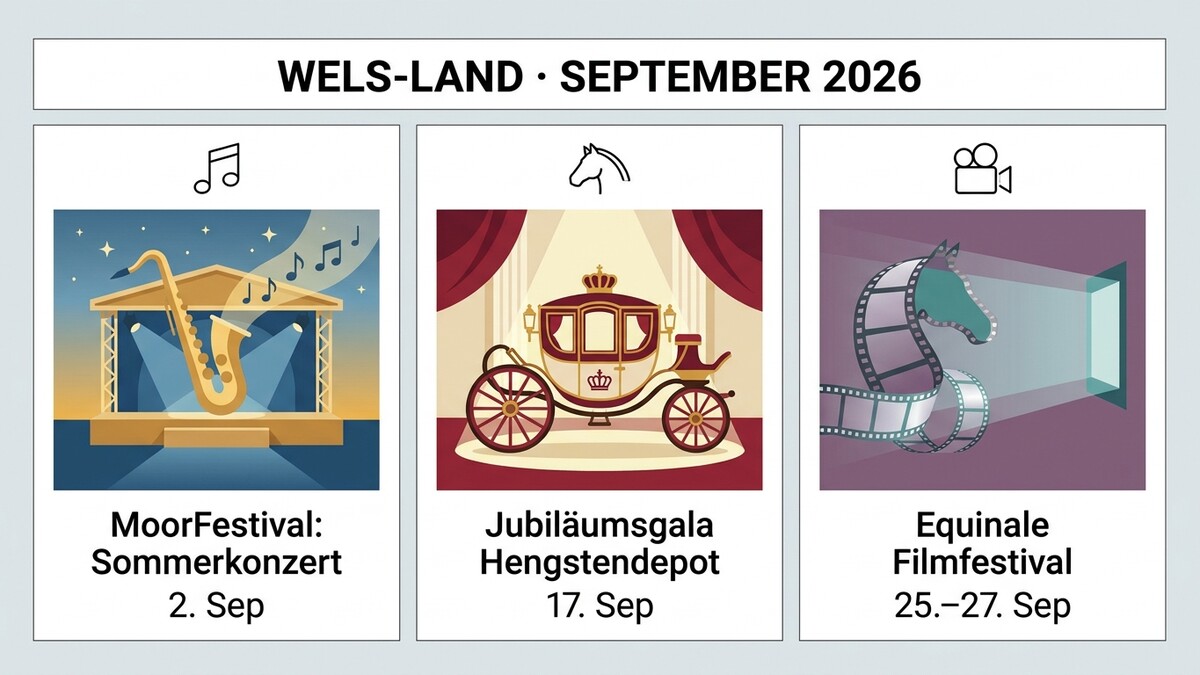 Wels-Land September 2026: MoorFestival, Jubiläumsgala und Equinale Filmfestival