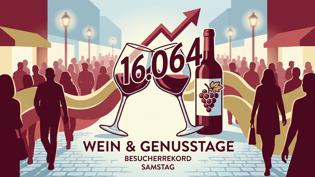 Wein & Genusstage Besucherrekord mit 16.064 Gästen am Samstag