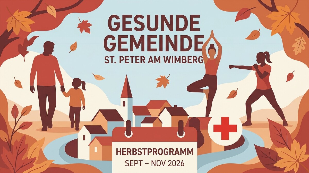 Gesunde Gemeinde St. Peter am Wimberg: Herbstprogramm 2026 mit Familien und Sport