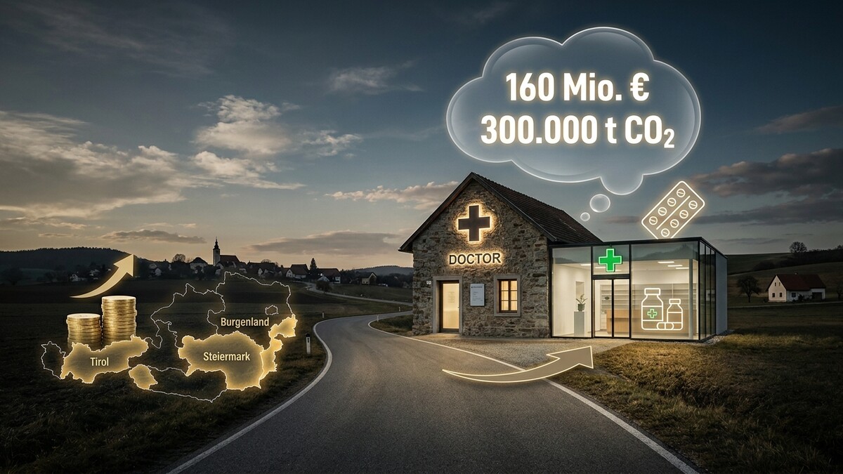 Österreichische Apotheke mit 160 Mio. € und 300.000 t CO2 in Tirol, Steiermark, Burgenland