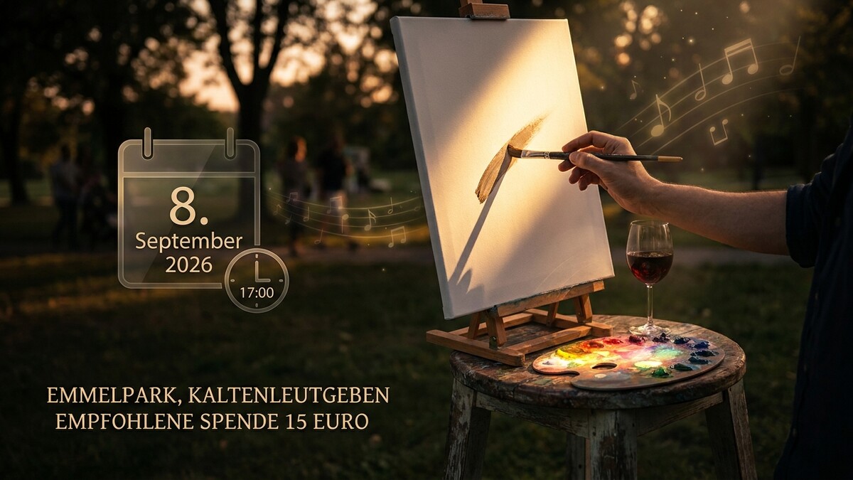 Künstler malt im Emmelpark, Kaltenleutgeben, 8. September 2026