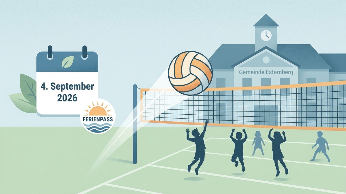 Volleyballspiel am 4. September 2026 vor der Gemeinde Esternberg