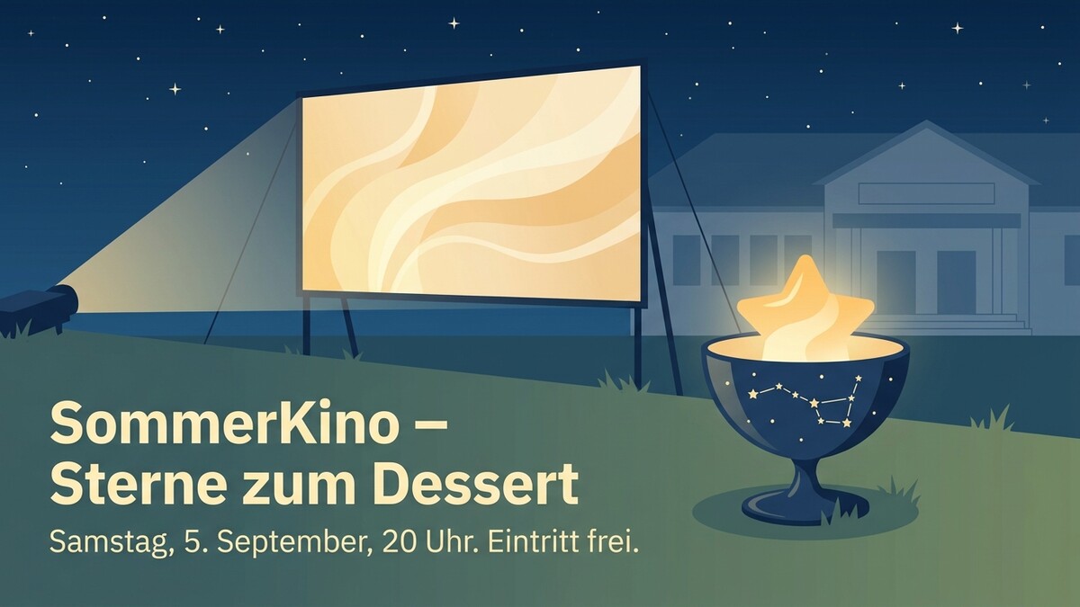 Sommerkino Sterne zum Dessert: Open Air Kino mit Sternen-Dessertschale