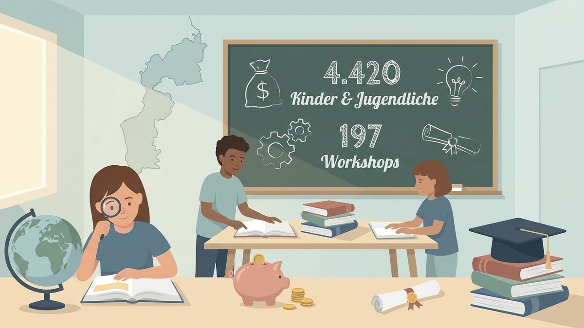 Kinder und Jugendliche bei Workshops in Österreich: 4.420 Teilnehmer, 197 Kurse