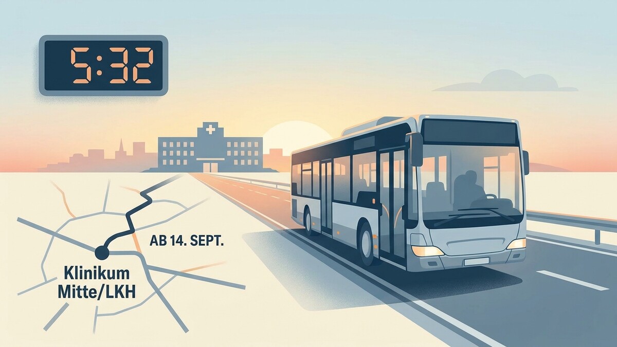 Bus zum Klinikum Mitte/LKH ab 14. Sept. bei Sonnenaufgang