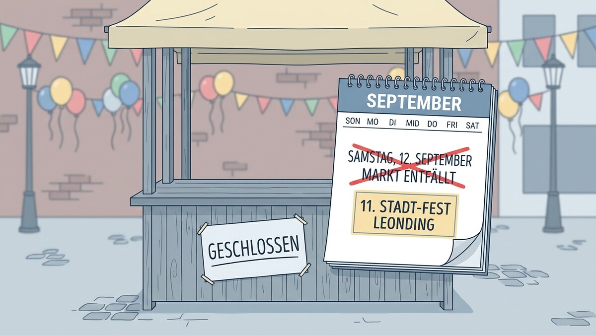 Stadtfest Leonding abgesagt: Markt am 12. September entfällt, Stand geschlossen