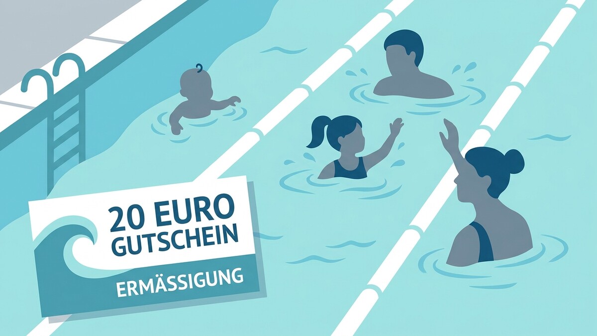 20 Euro Gutschein Ermäßigung mit Familie im Schwimmbad