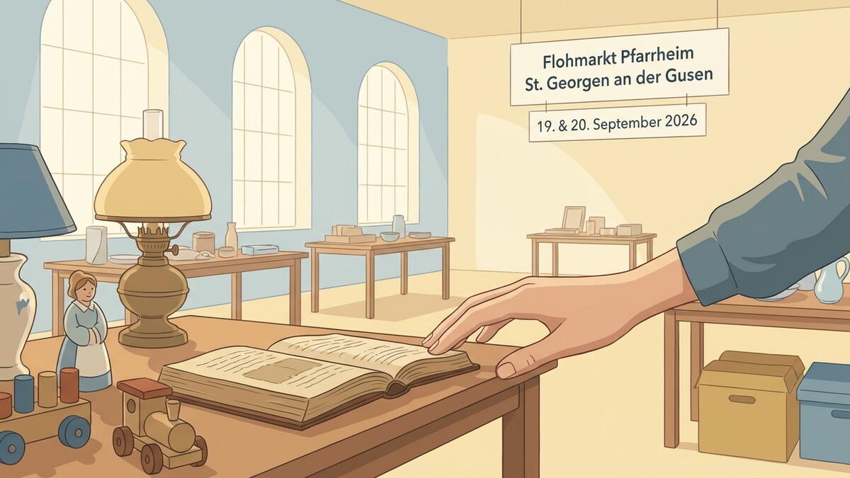 Flohmarkt St. Georgen an der Gusen mit Büchern und Spielzeug