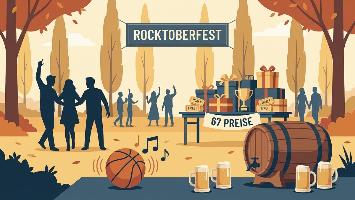 Rocktoberfest: Bier, Geschenke und Musik im Herbstpark.