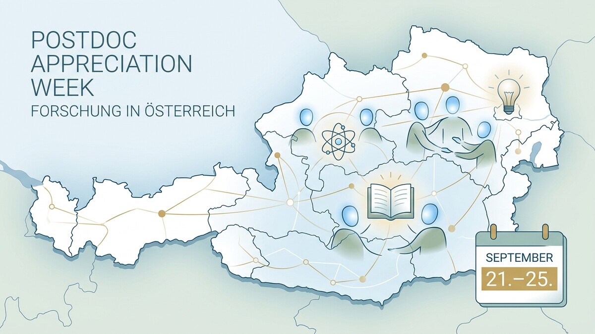 Postdoc Appreciation Week Forschung in Österreich mit Kalender September 21.-25.
