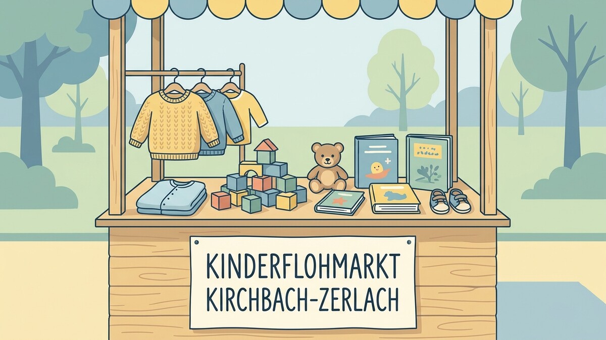 Kinderflohmarkt Kirchbach-Zerlach mit Kleidung, Spielzeug, Büchern und Schuhen