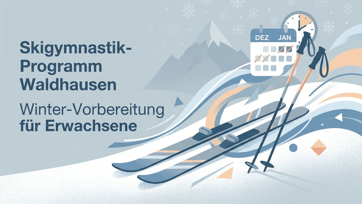 Skigymnastik-Programm Waldhausen Winter-Vorbereitung für Erwachsene mit Skiern und Stöcken