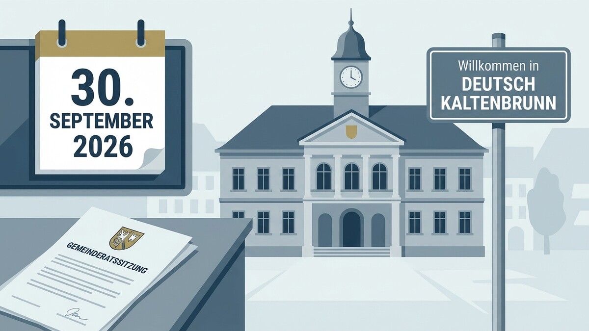 Gemeinderatssitzung Deutsch Kaltenbrunn 30. September 2026 Kalender Rathaus