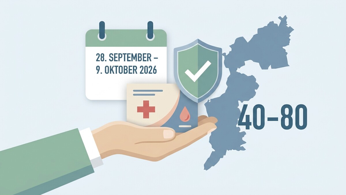Gesundheitskampagne 28. September – 9. Oktober 2026, Österreich, 40-80 Jahre