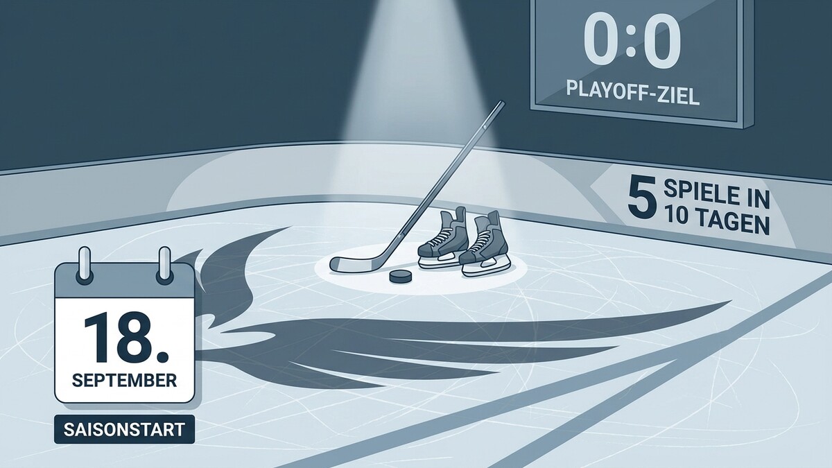 Eishockey-Saisonstart am 18. September mit 5 Spielen in 10 Tagen