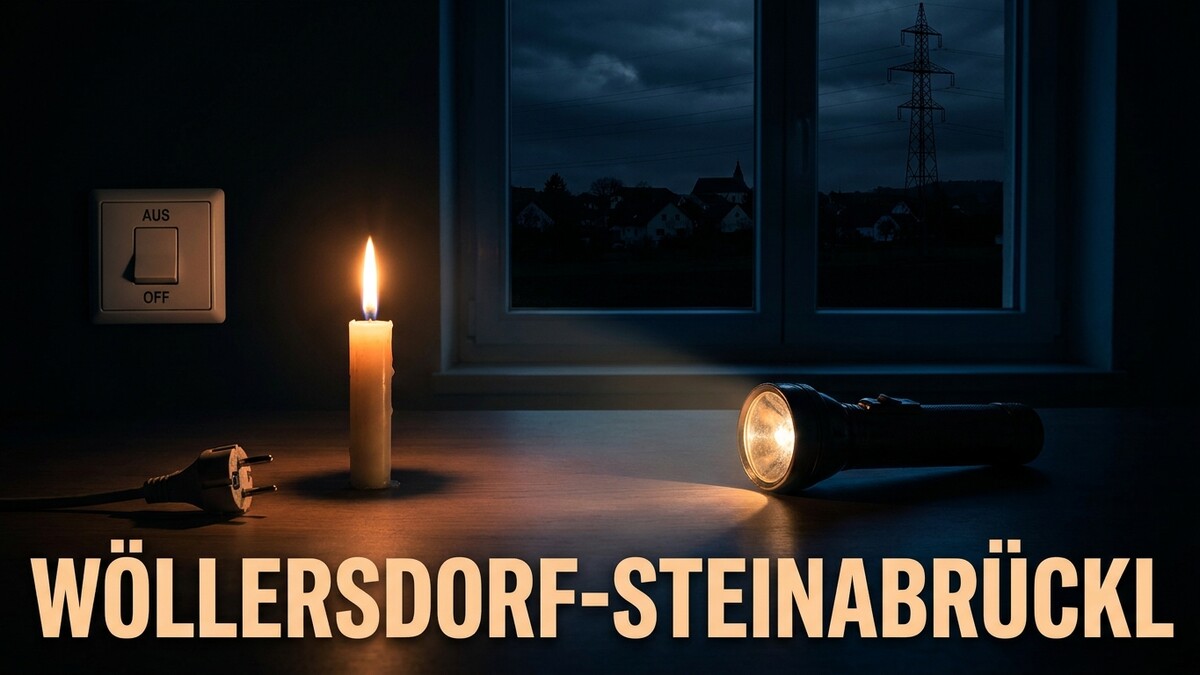 Wöllersdorf-Steinabrückl: Kerze, Taschenlampe und Stecker bei Stromausfall