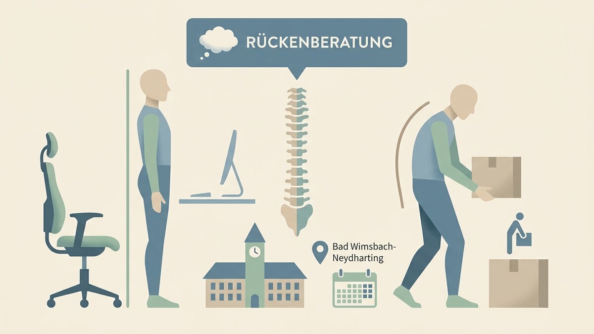 Rückenberatung: Haltung am Arbeitsplatz und beim Heben, Bad Wimsbach-Neydharting