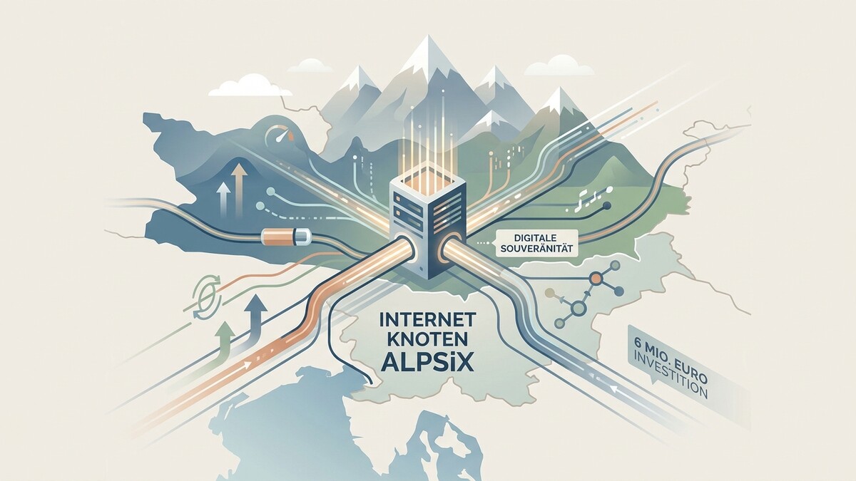 Internet Knoten ALPSix mit digitaler Souveränität und 6 Mio. Euro Investition vor Alpenpanorama