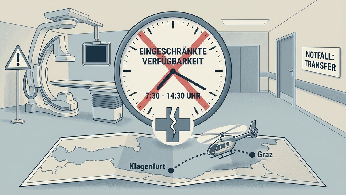 Notfall: Transfer eingeschränkte Verfügbarkeit von 7:30-14:30 Uhr, Hubschrauberflug von Klagenfurt nach Graz