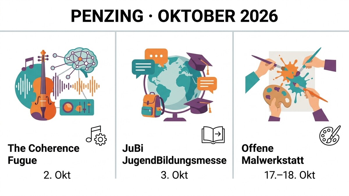 PenziNg Oktober 2026: Coherence Fugue, JuBi Jugendbildungsmesse, Offene Malwerkstatt
