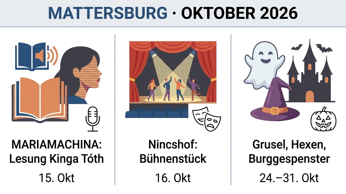 Mattersburg: Lesung, Theater und Halloween im Oktober 2026