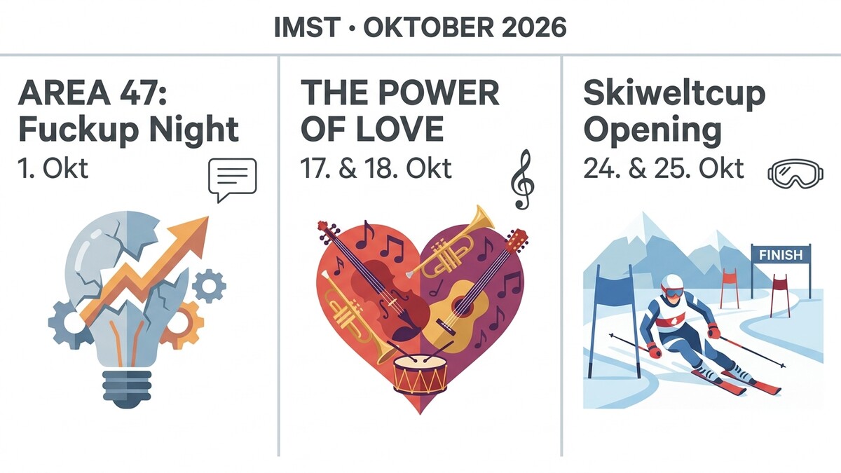 Ski-Weltcup Opening Imst Oktober 2026 mit Skirennläufer im Zielbereich